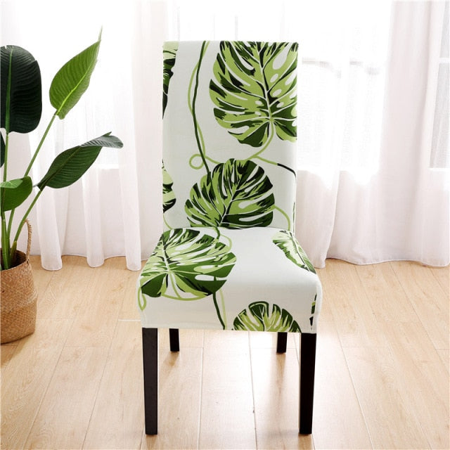 Elastic chair covers in different patterns 2