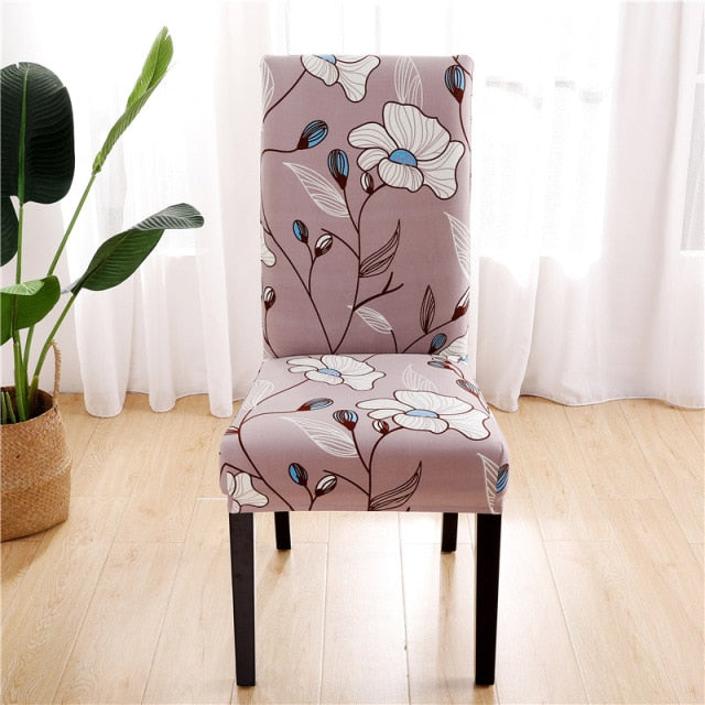 Elastic chair covers in different patterns 2