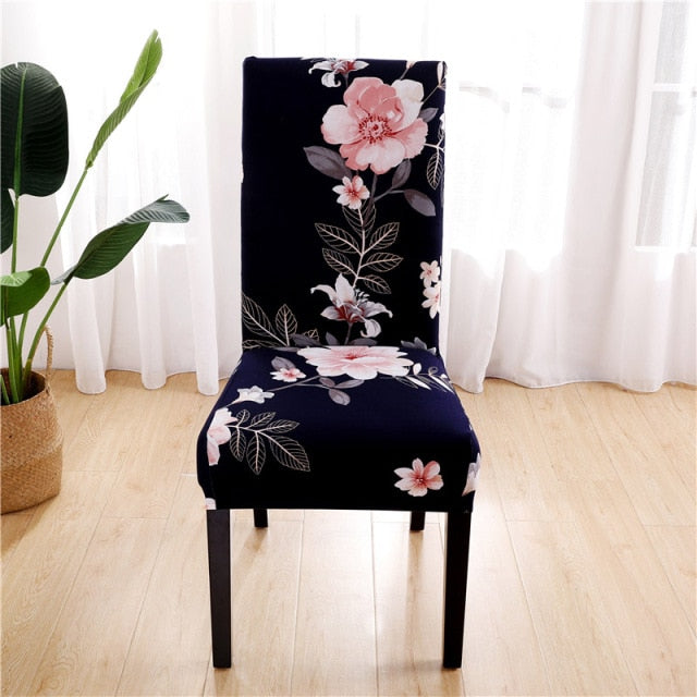 Elastic chair covers in different patterns 2