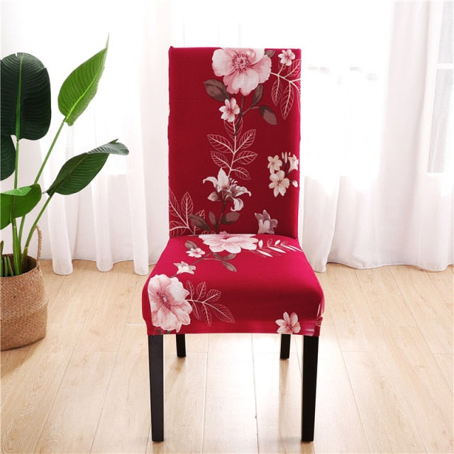 Elastic chair covers in different patterns 2