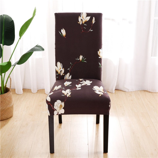 Elastic chair covers in different patterns 2