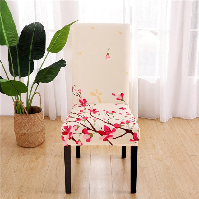 Elastic chair covers in different patterns 2