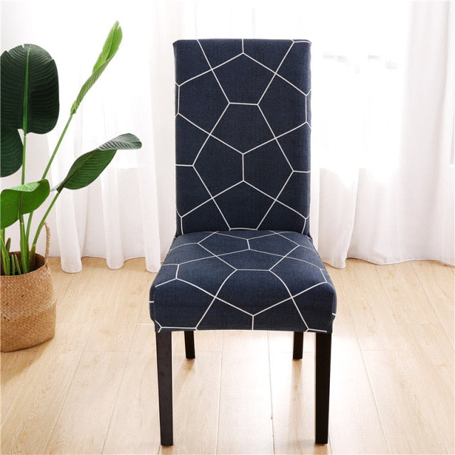 Elastic chair covers in different patterns 2