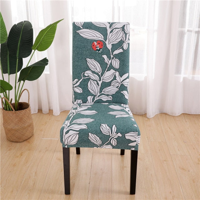 Elastic chair covers in different patterns 2