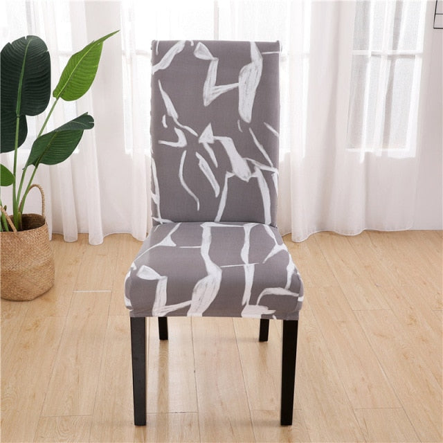 Elastic chair covers in different patterns 2