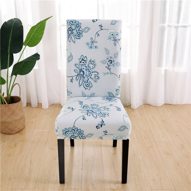 Elastic chair covers in different patterns 2