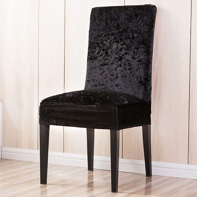 Elastic stool covers shine and velvet