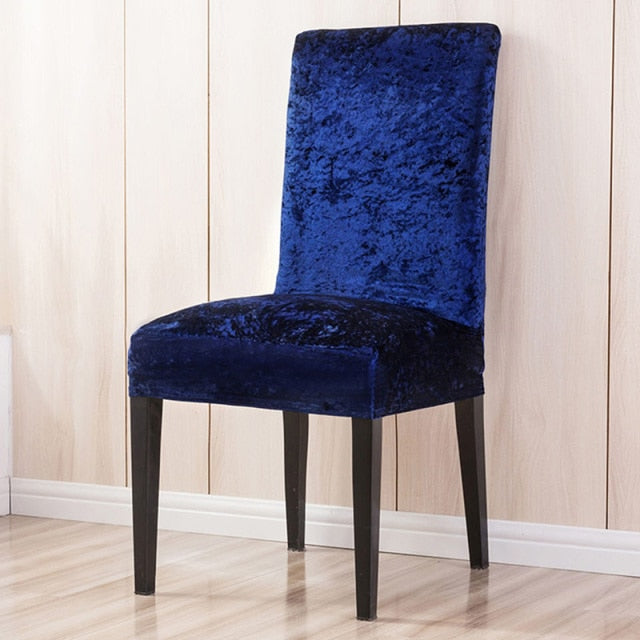 Elastic stool covers shine and velvet